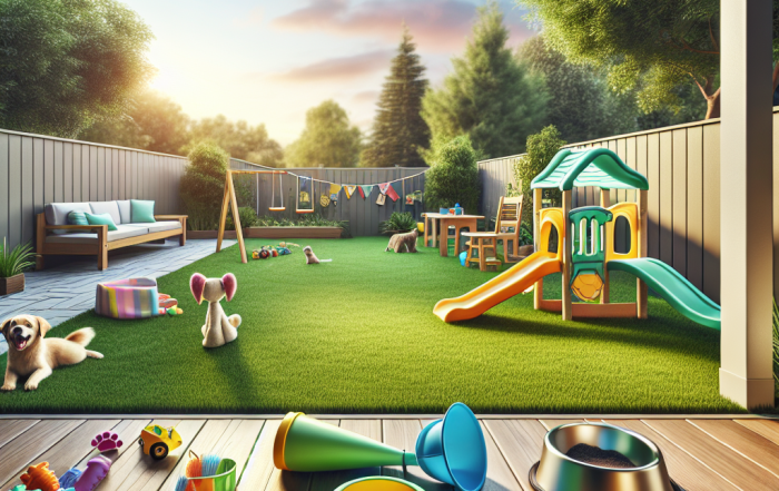 Safe play areas for kids and pets